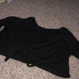 Black crop top